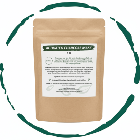 BeNat Natural Activated Charcoal Mask for Deep Cleansing, Pore Minimizing, and Skin Clarifying Exfoliating Facial Treatment - Clay Powder Formula
