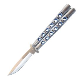 9.25" Butterfly Knife (Color: SILVER)